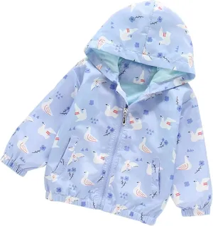 Kids Boys Girls Fleece Lined Windbreaker Jacket Fashion Prints Hoodie for Fall Winter 3T Rain Jacket Boys