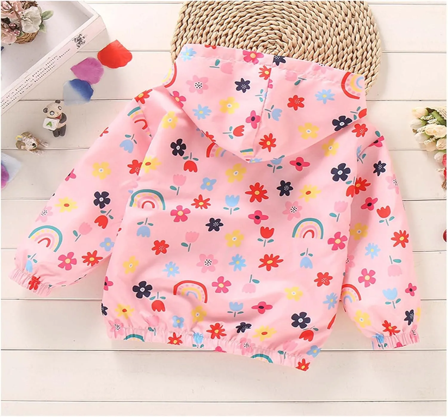 Kids Boys Girls Fleece Lined Windbreaker Jacket Fashion Prints Hoodie for Fall Winter 3T Rain Jacket Boys