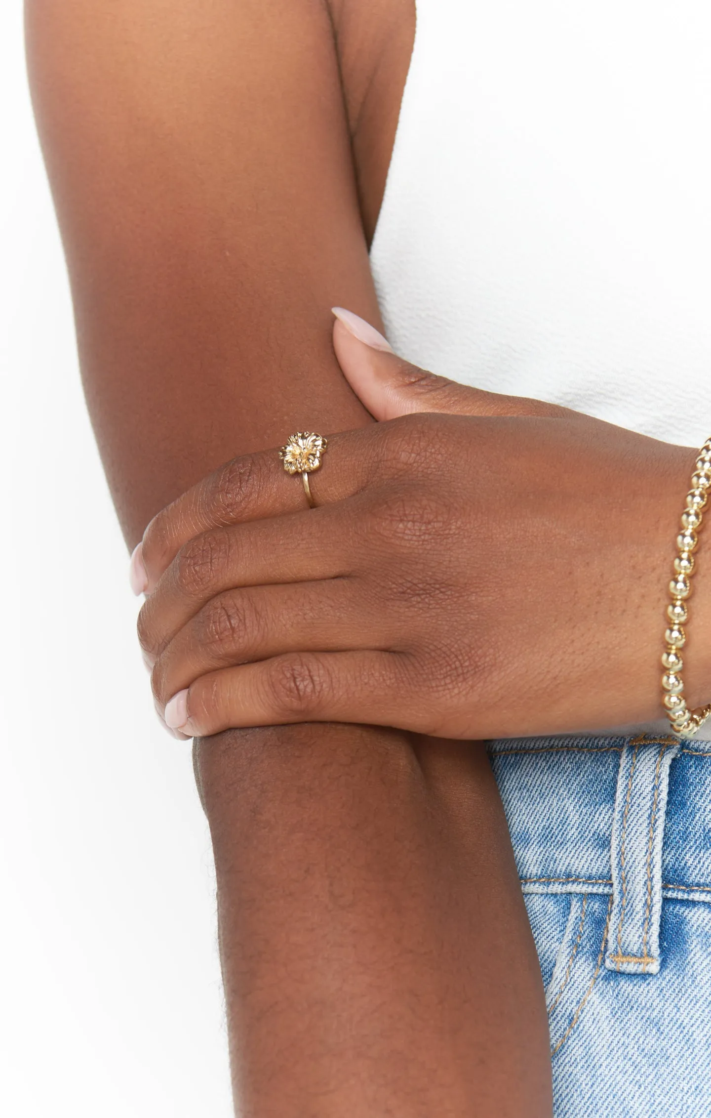 Ki.ele Jewelry Aloha Hibiscus Ring ~ 14K Gold
