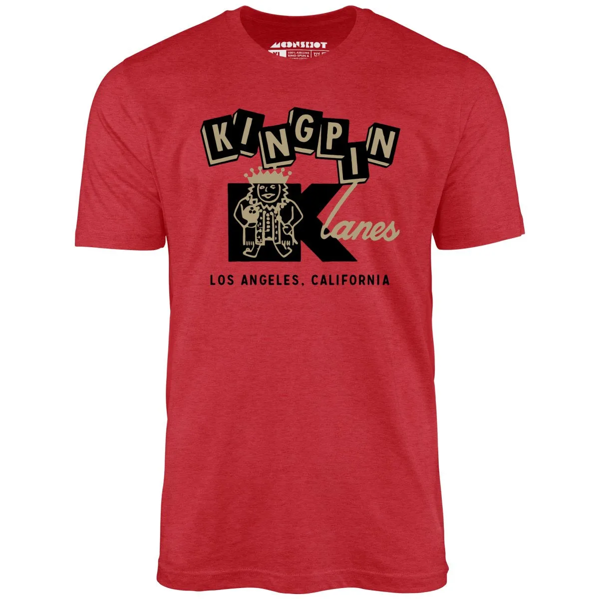 Kingpin Lanes - Los Angeles, CA - Vintage Bowling Alley - Unisex T-Shirt