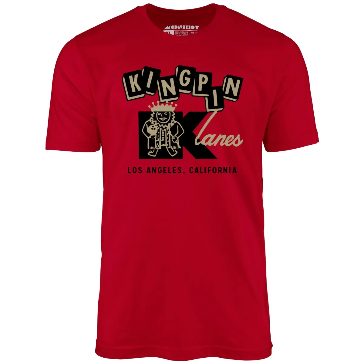 Kingpin Lanes - Los Angeles, CA - Vintage Bowling Alley - Unisex T-Shirt