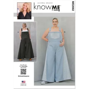 Know Me Pattern ME2062 Misses' Overalls by Alisha Grace