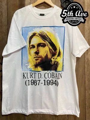 Kurt Cobain Nirvana Painting - New Vintage Band T shirt