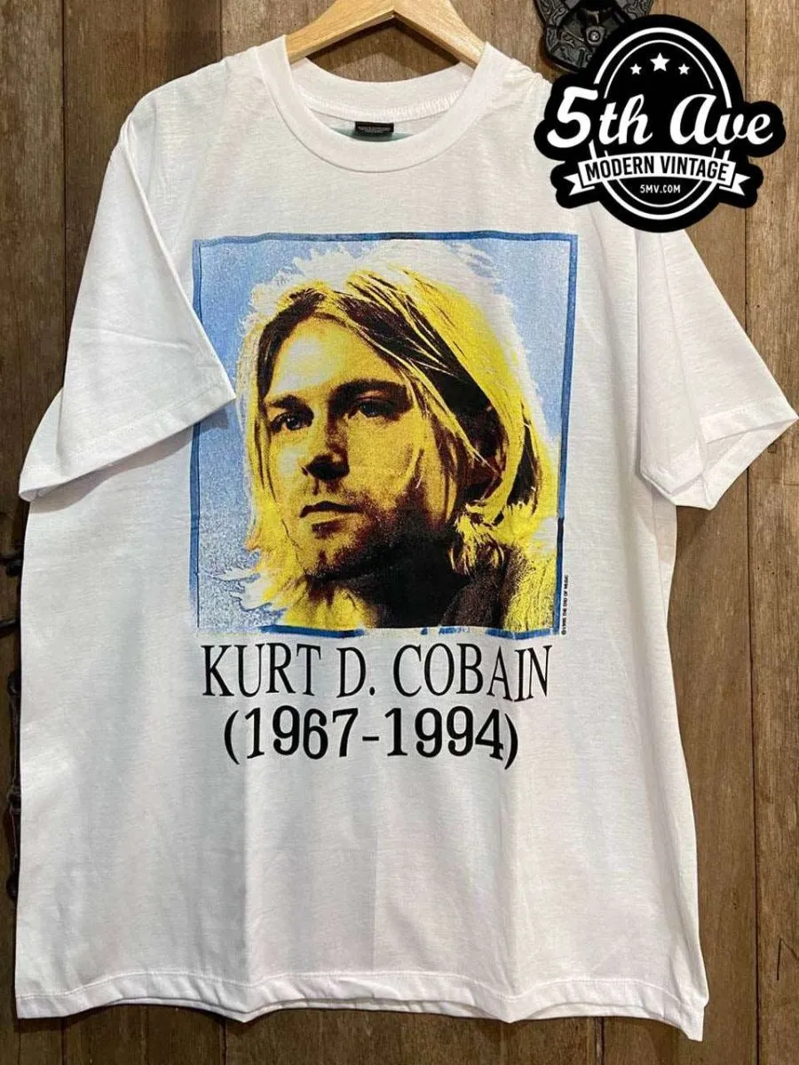 Kurt Cobain Nirvana Painting - New Vintage Band T shirt