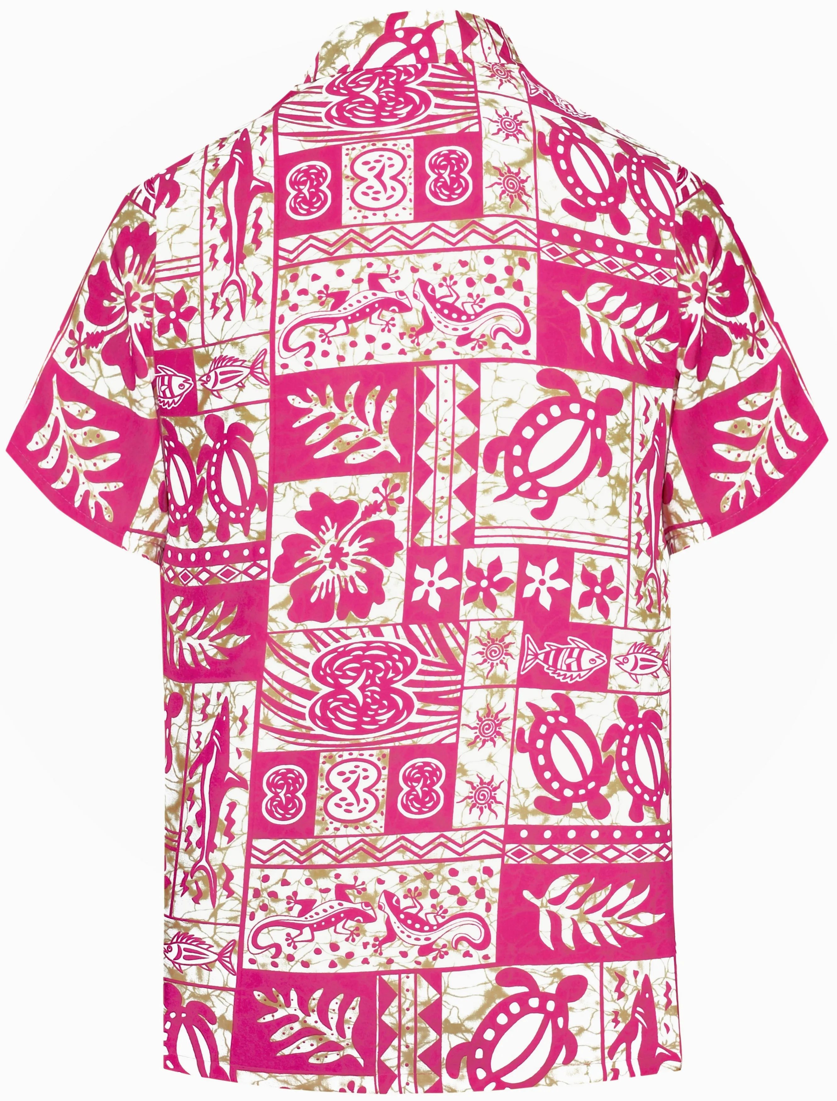 LA LEELA Men Regular Size Beach hawaiian Shirt for Aloha Tropical Beach front Short sleeve White