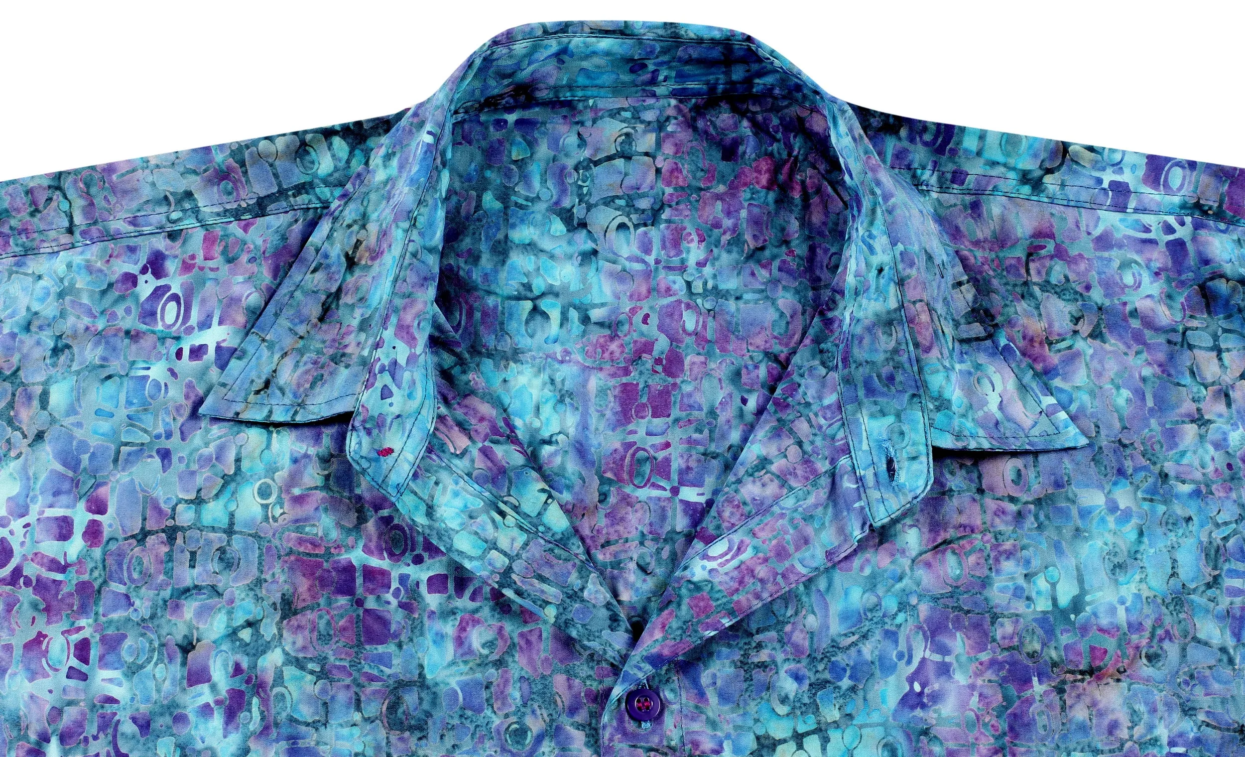 LA LEELA Men's Wear Summer Everyday Essentials Holiday Casual  Shirt 100% NATURAL COTTON  hand printed Blue Hawaiian shirt