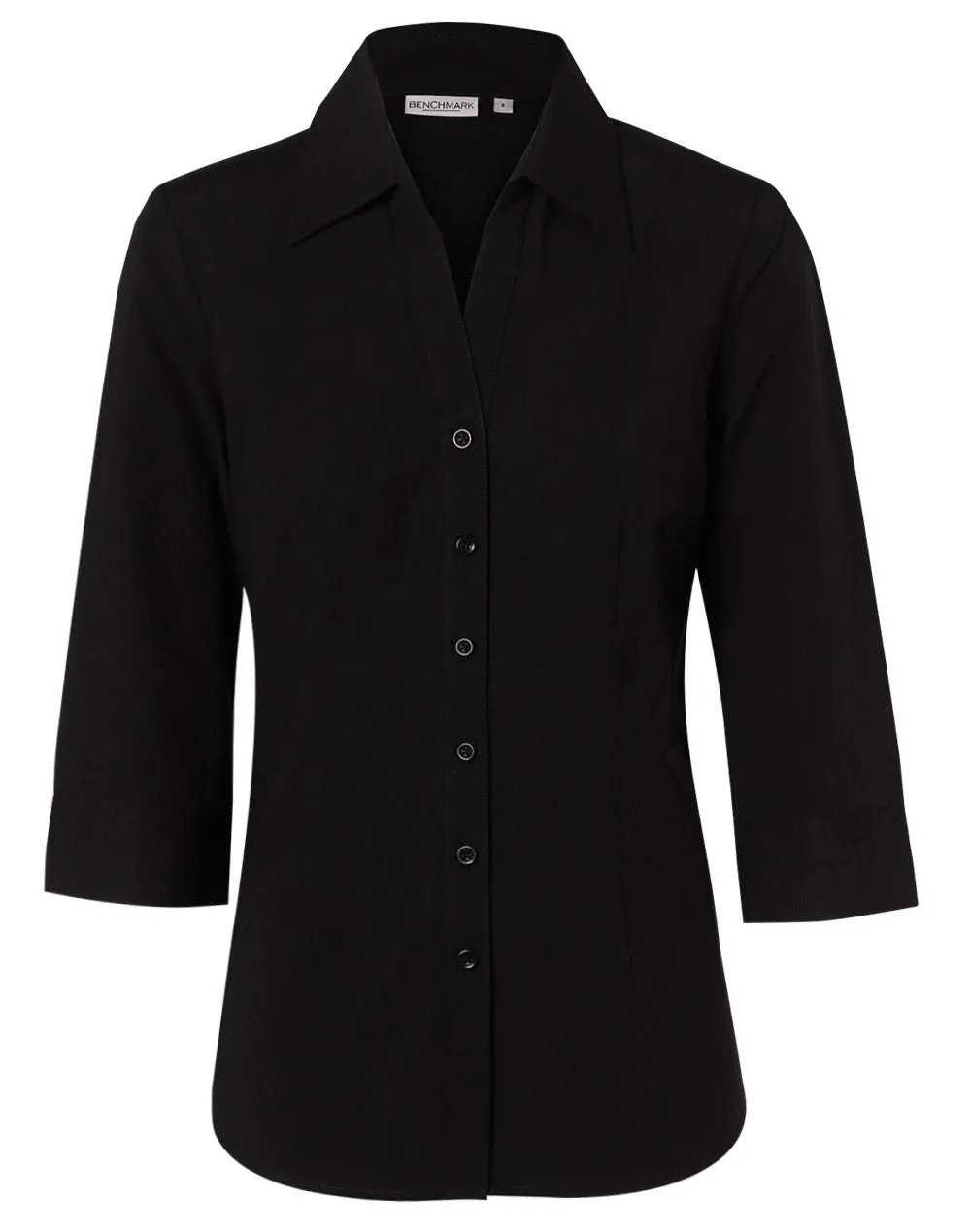 Ladies Cotton/Poly Stretch 3/4 Sleeve Shirt - M8020Q