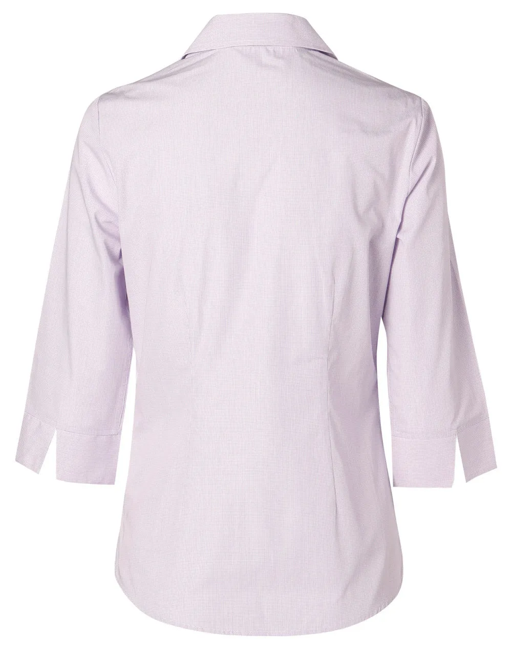 Ladies Mini Check 3/4 Sleeve Shirt - M8360Q