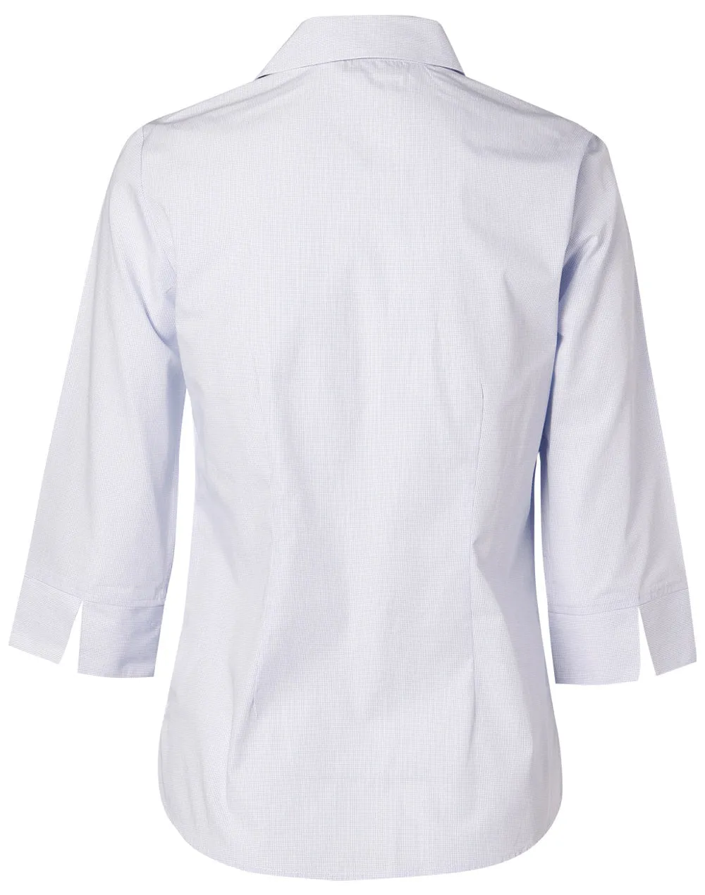 Ladies Mini Check 3/4 Sleeve Shirt - M8360Q
