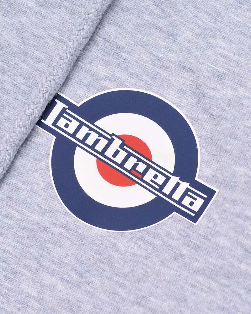 Lambretta Full Zip Hoodie Sweater Marl Grey - 548