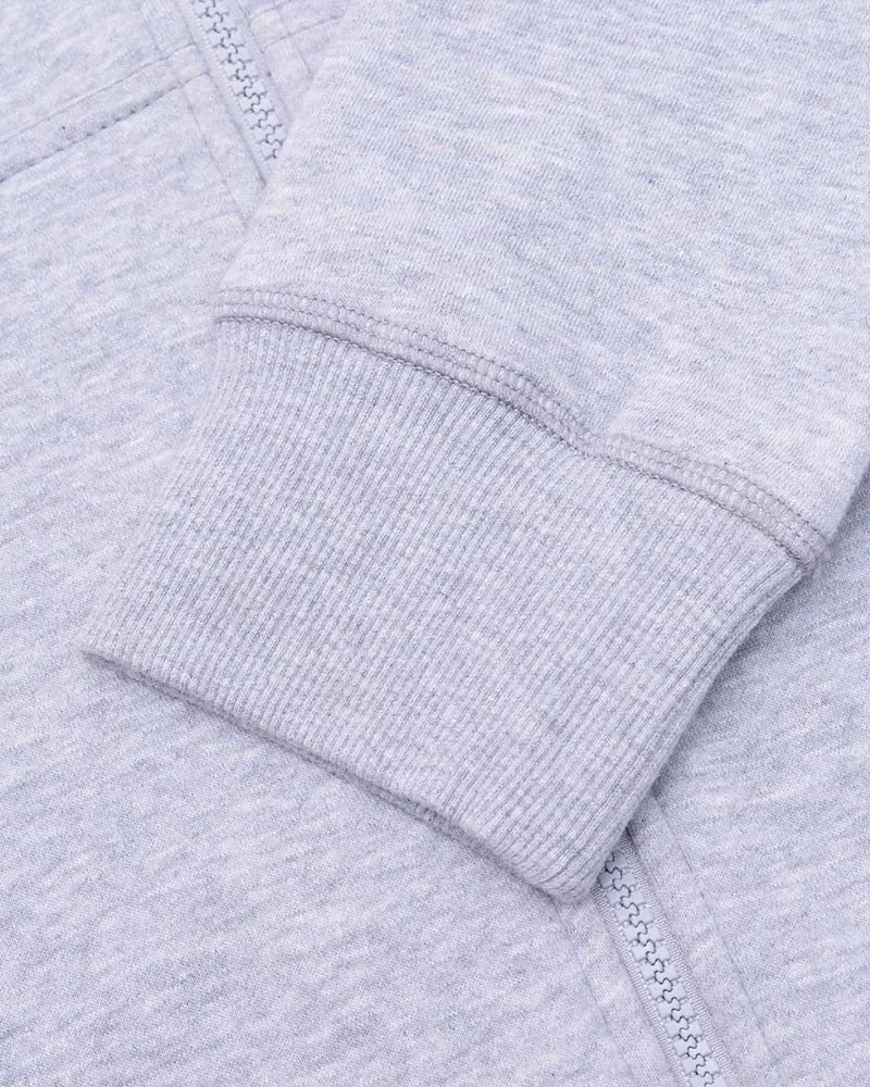 Lambretta Full Zip Hoodie Sweater Marl Grey - 548