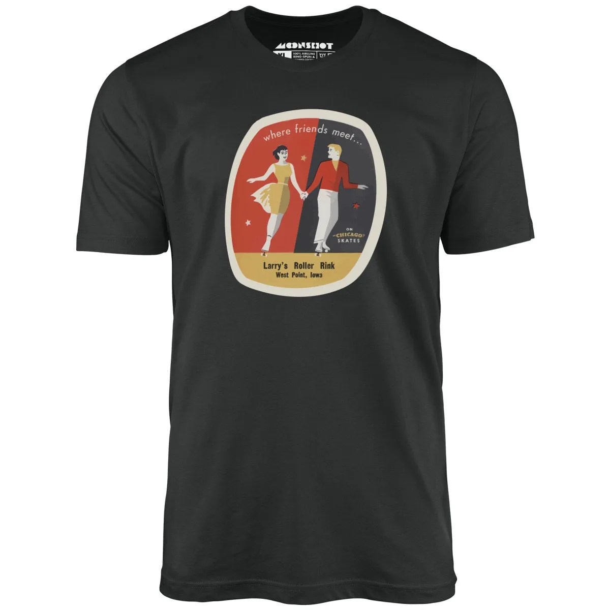 Larry's Roller Rink - West Point, IA - Vintage Roller Rink - Unisex T-Shirt