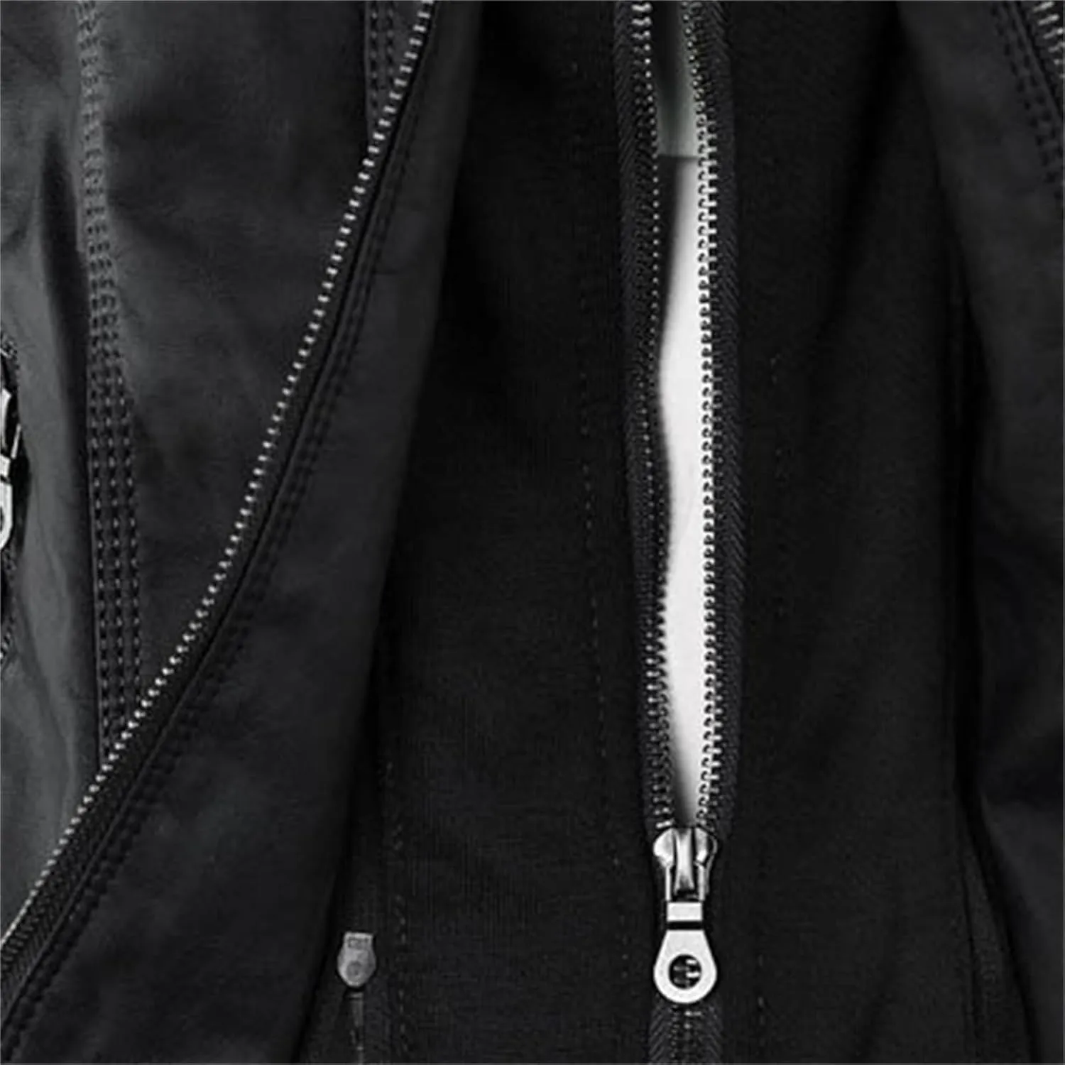 LCMTWX Brown Leather Jacket Women PU Leather Coat Jacket Locomotive Short Zipper Coat Jacket Leather Jackets White Leather