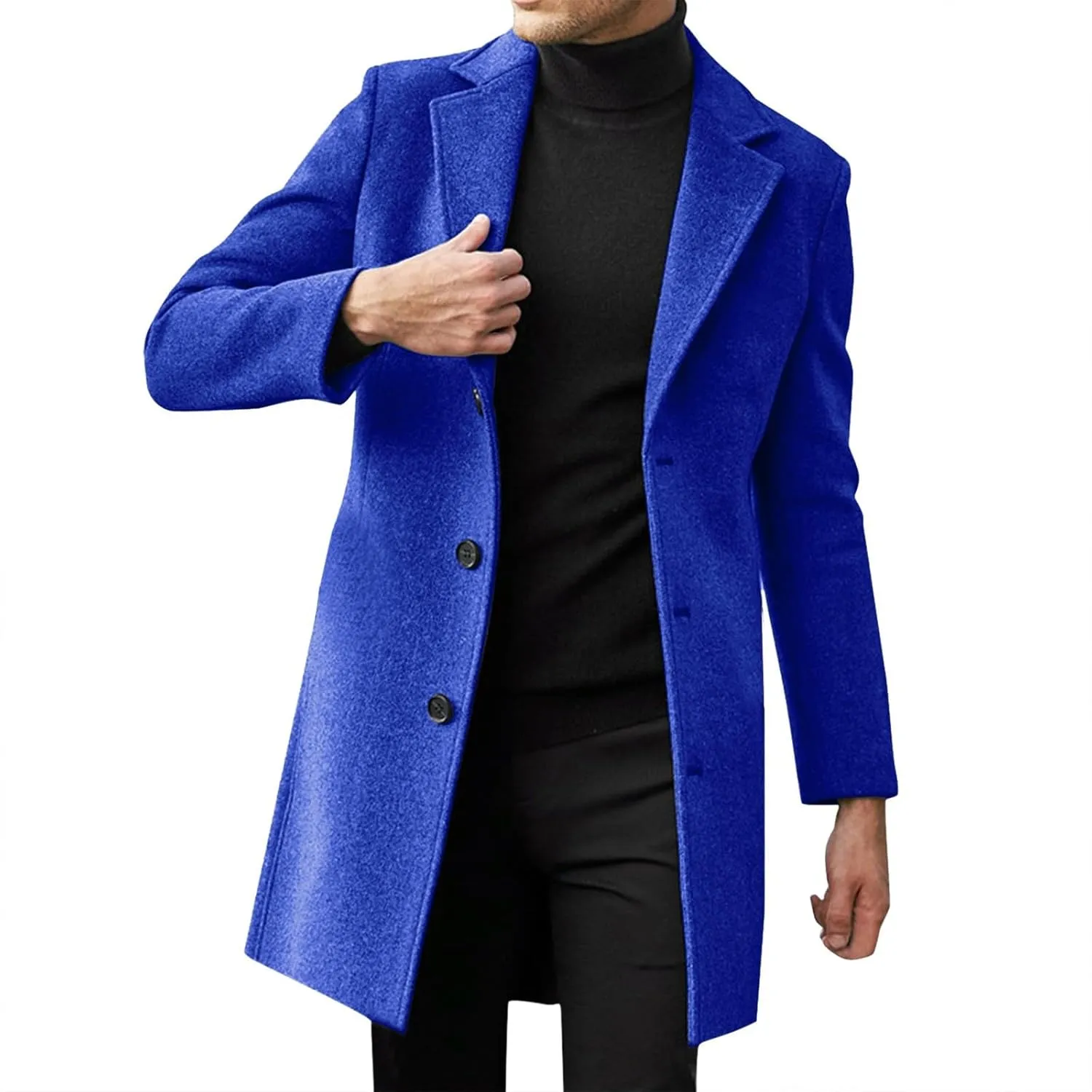 LCMTWX Coats for Men Cottonpadded Jacket Stand Collar Knitted Splice Sweater Coat Casual Men's Thicken Warm Winter Coat