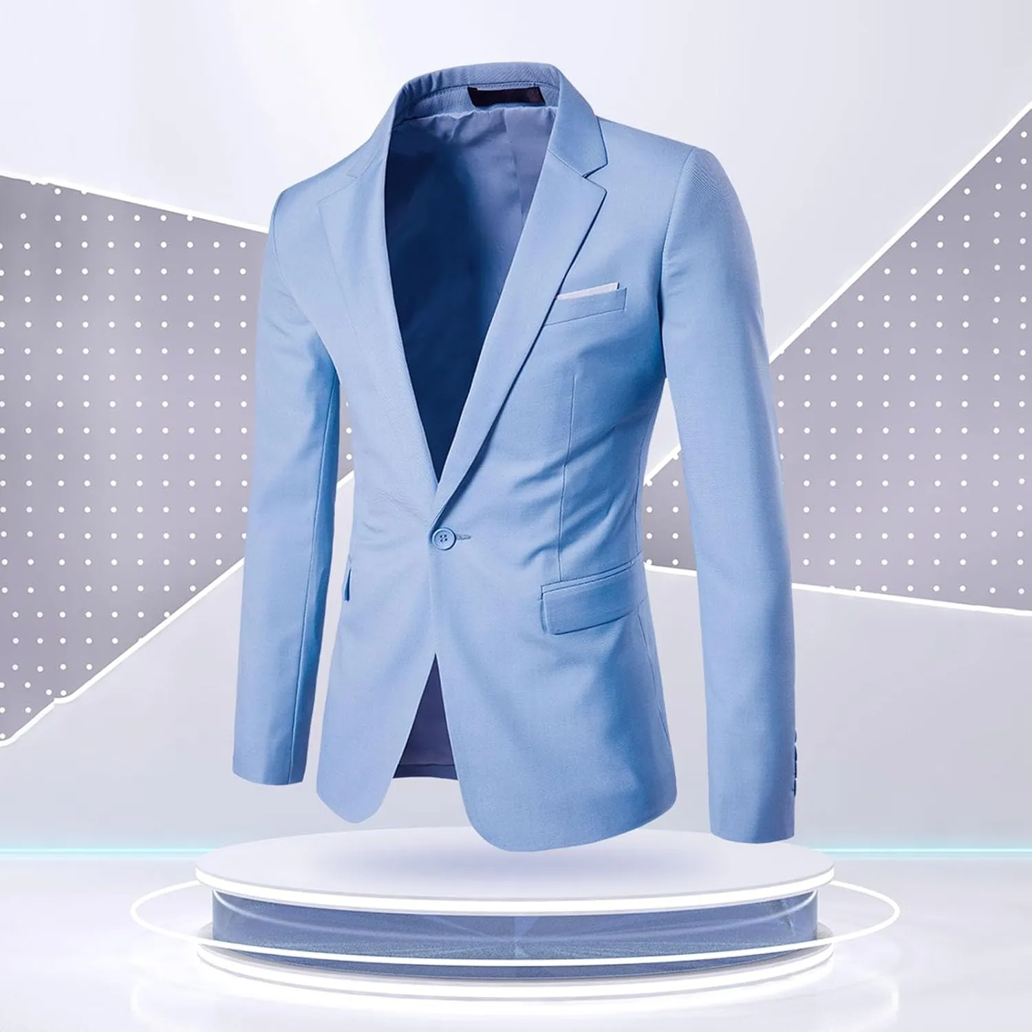 LCMTWX Mens Blazer Jacket 2024 Casual Men's Tops Jacket Fit One Button Fashion Men's Coats Jackets Black Suits For Men Men