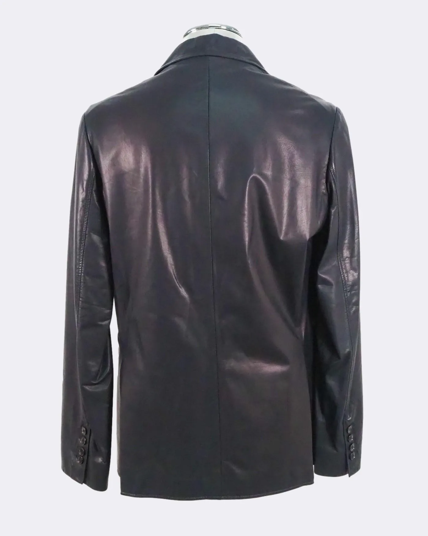 Leather Pea Coat