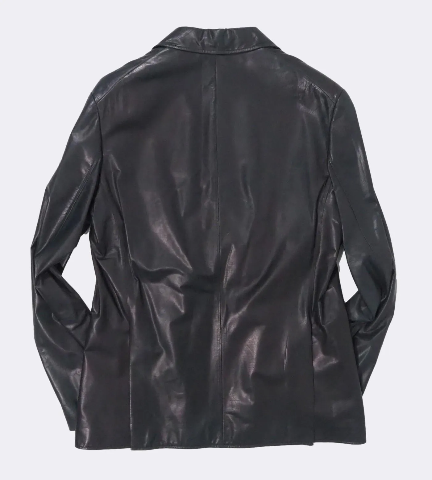 Leather Pea Coat
