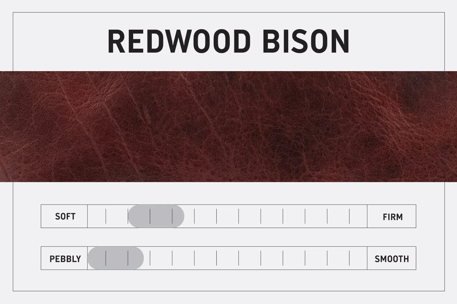 LEATHER TOP ZIPPERED POUCH - SMALL - REDWOOD BISON