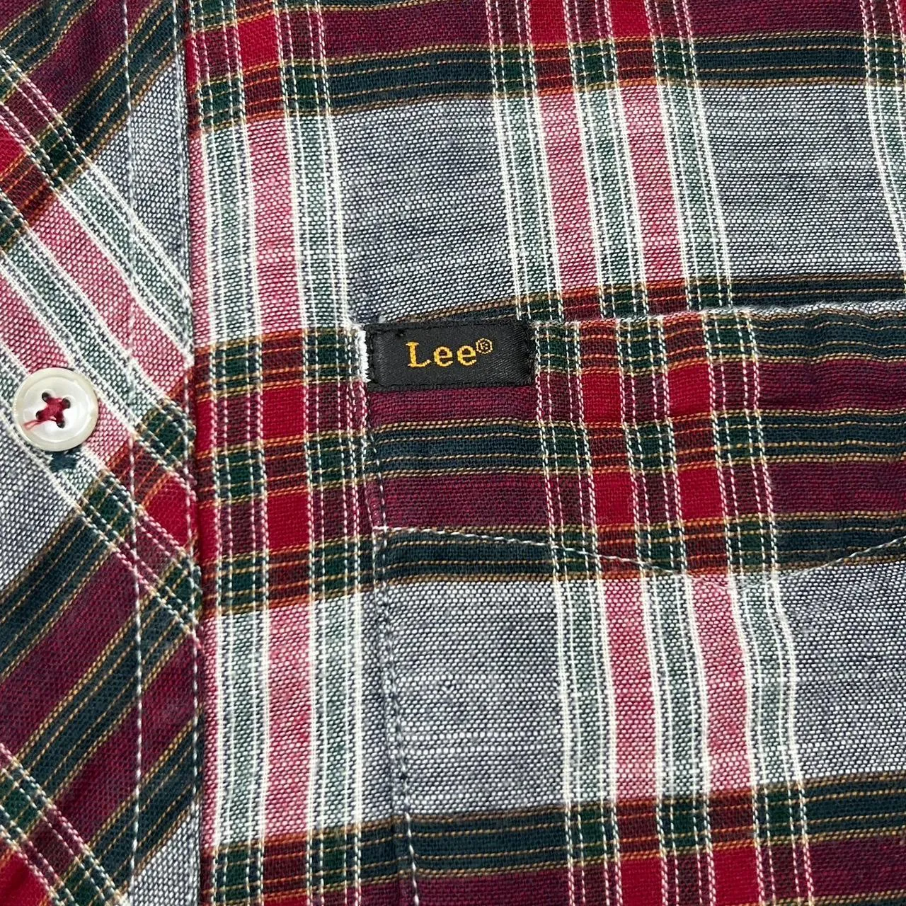 LEE “Slim Fit” Kansas ‘89 Lumberjack Plaid Check Long Sleeve Flannel Cotton Shirt