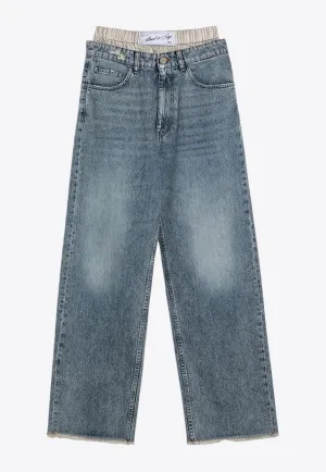 Leone Light Washed Denim Pants