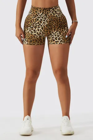 Leopard Seamless Mini Shorts