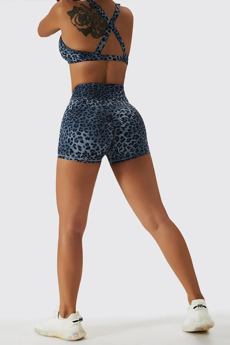 Leopard Seamless Mini Shorts