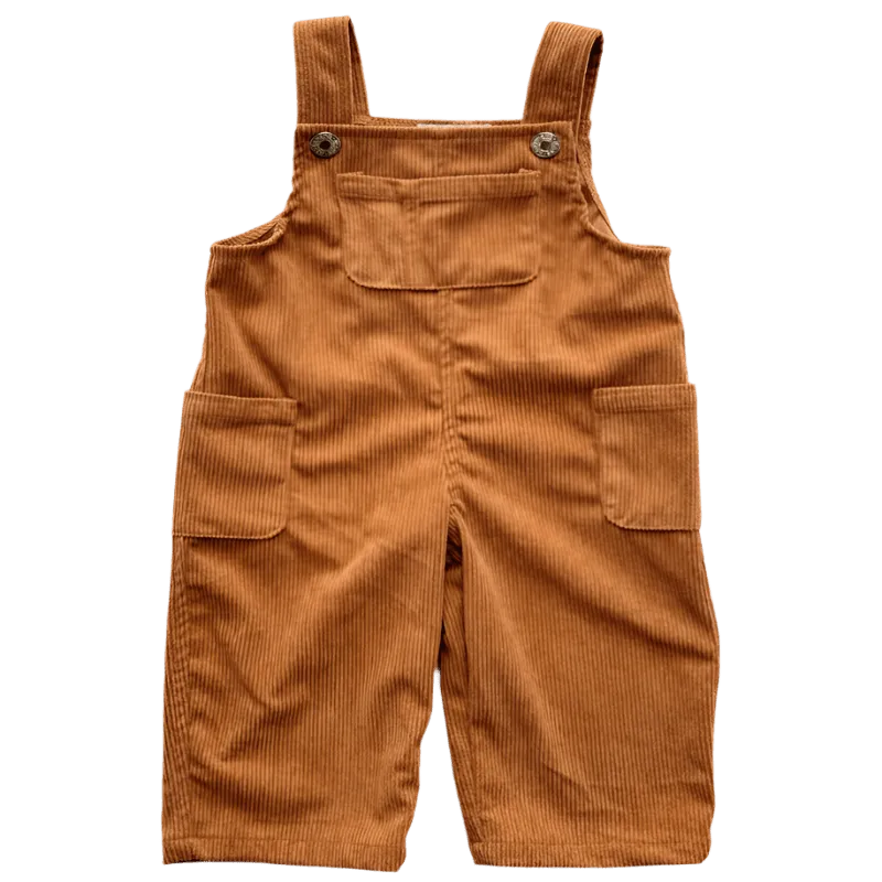 Liam Corduroy Overalls - Caramel