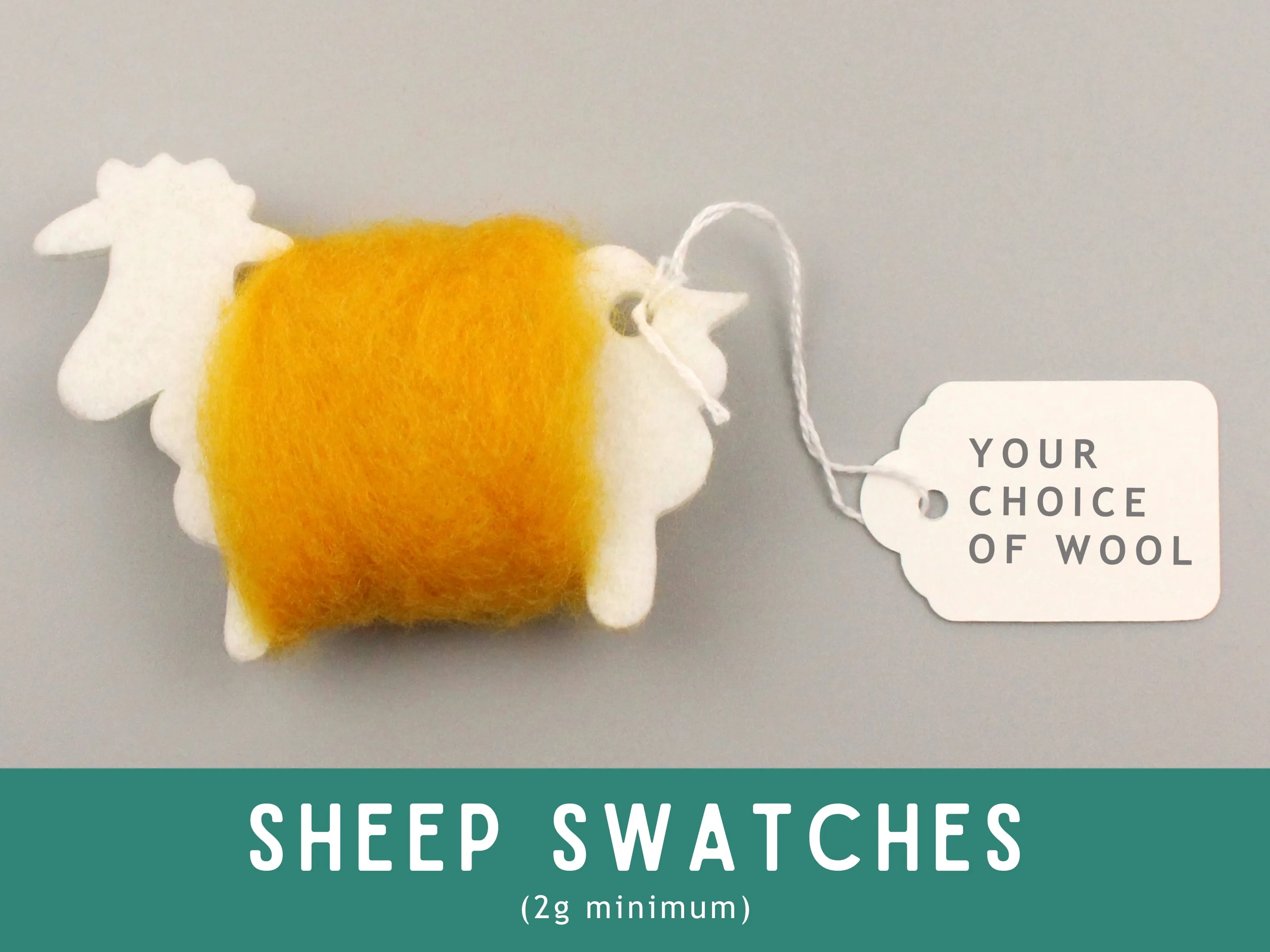 Lichen Green - dyed Mountain Sheep carded wool batts - various weights