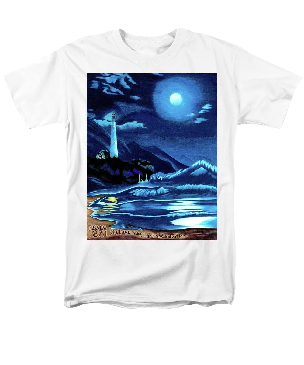 Lighthouse Moonlit Sky - Men's T-Shirt  (Regular Fit)