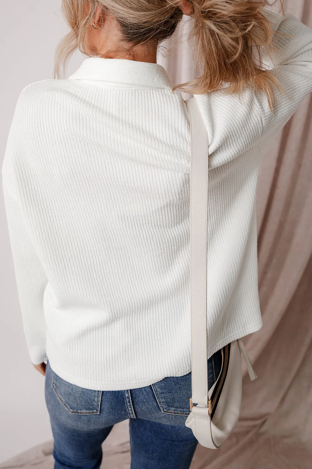 Lilith Corduroy Buttoned Long Sleeve Jacket