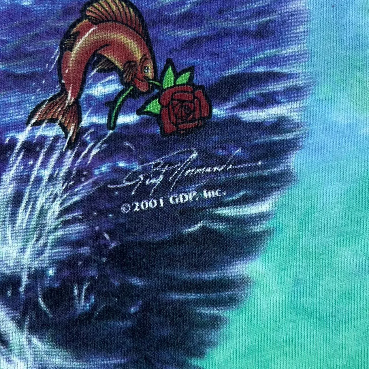 Liquid Blue THE GRATEFUL DEAD "Ship Of Fools" Psychedelic Rock Music Band Tie Dye Graphic T-Shirt