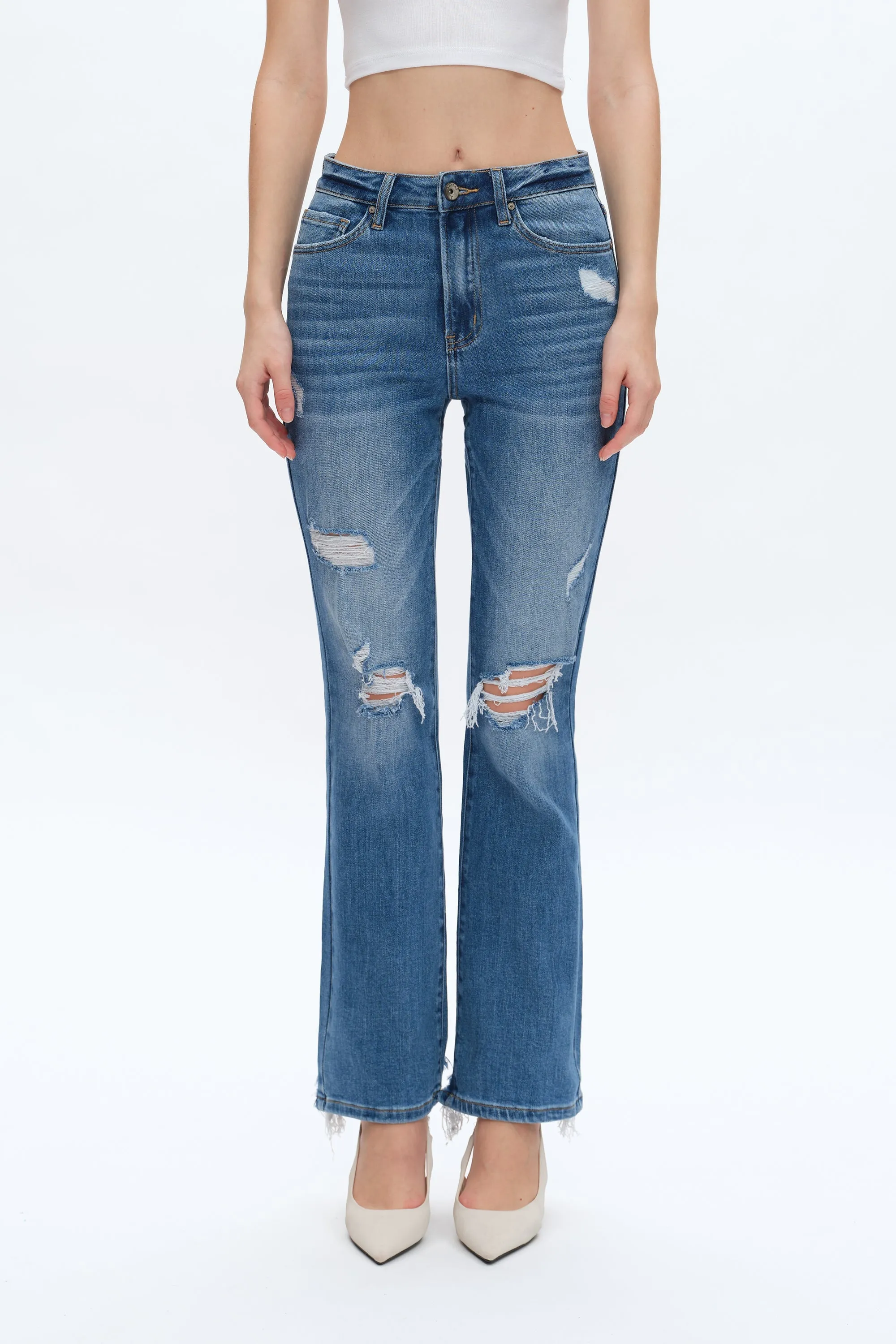 Lisa High Rise Straight Jeans
