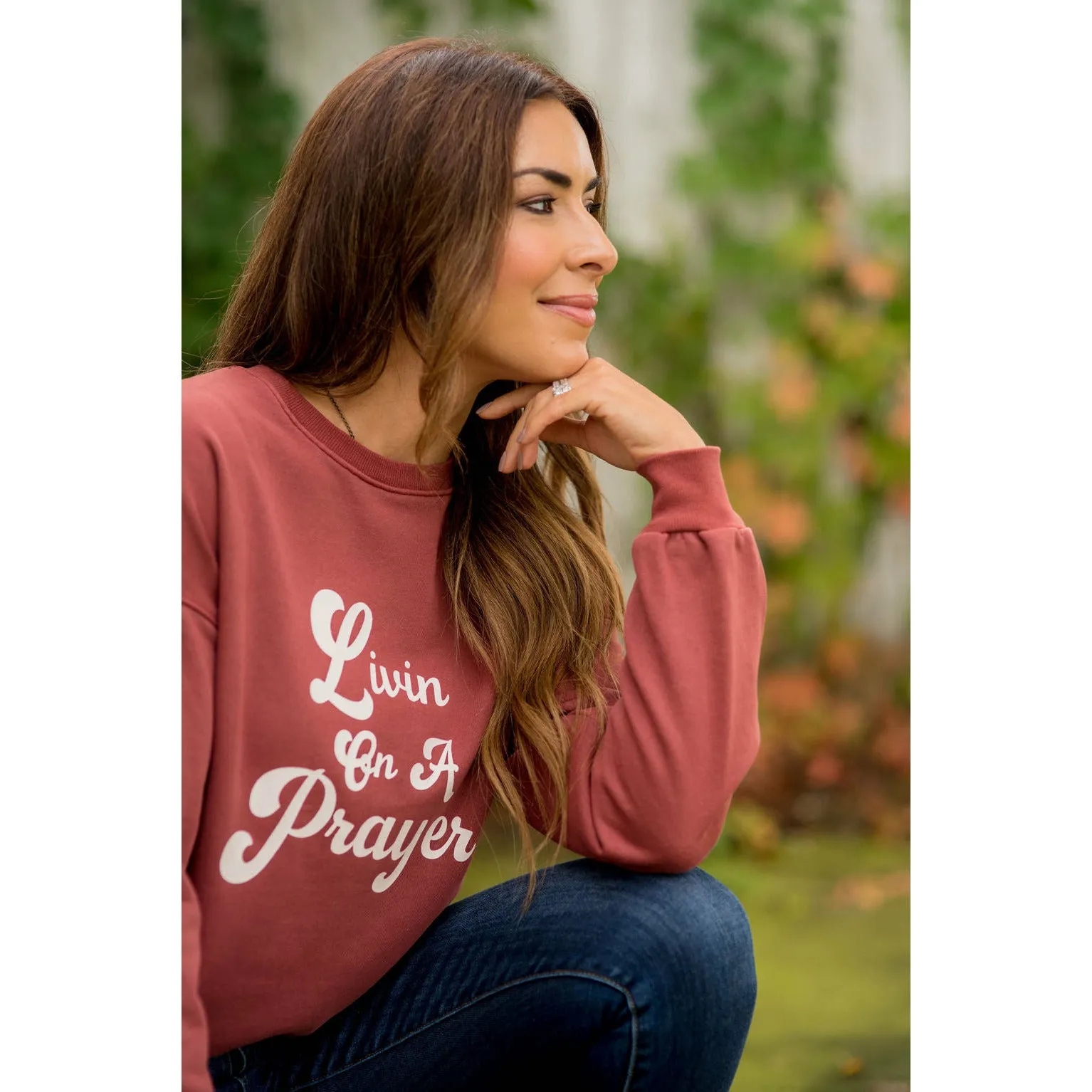 Livin On A Prayer Crewneck
