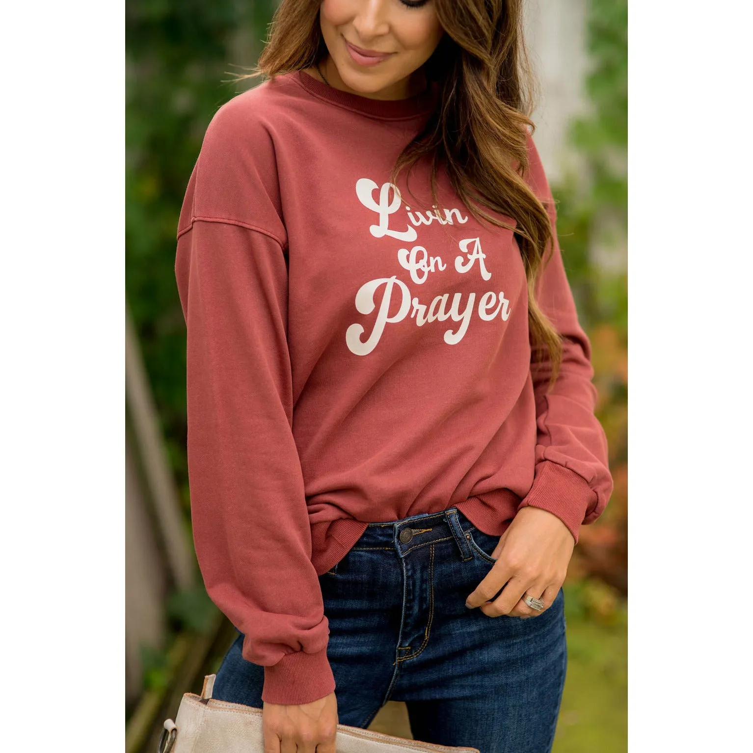 Livin On A Prayer Crewneck