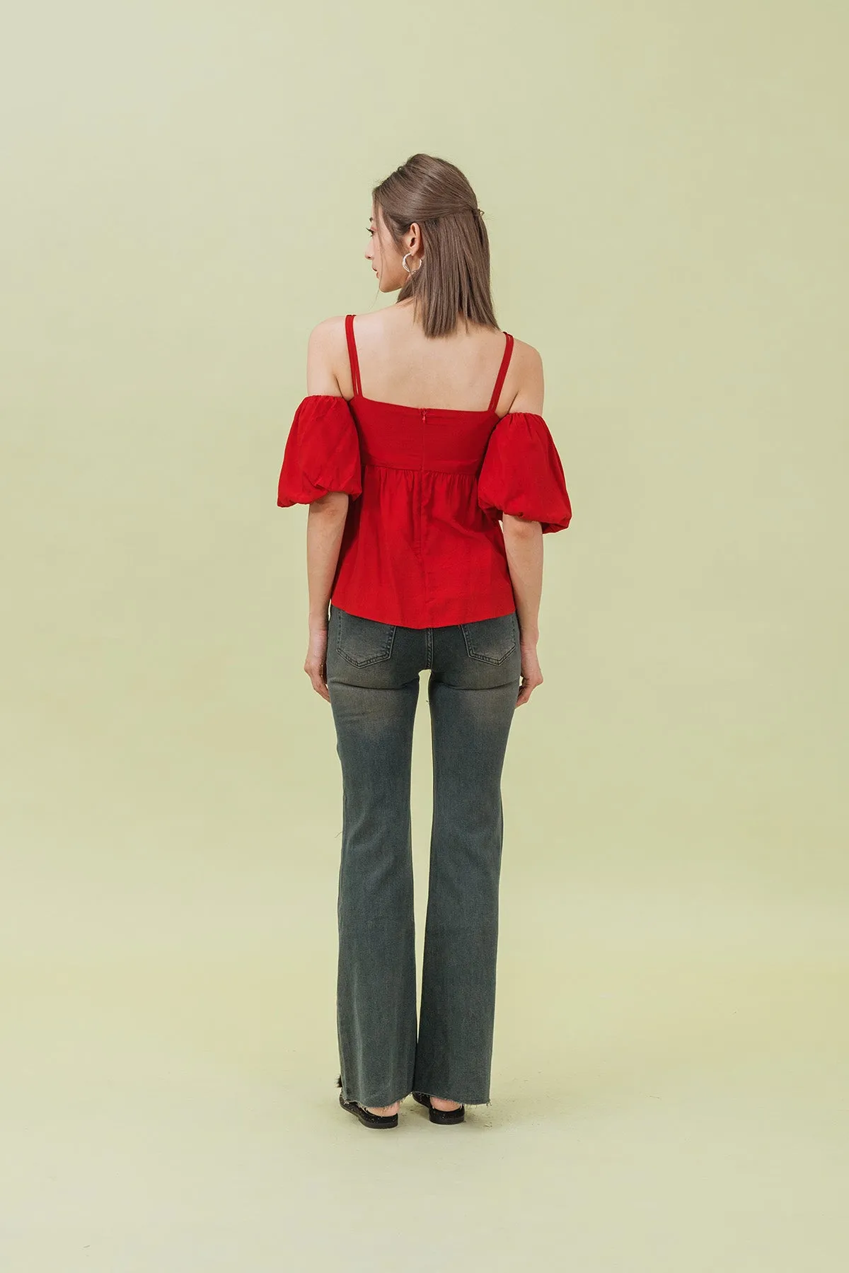 Loevinna Wide Leg Flared Jeans