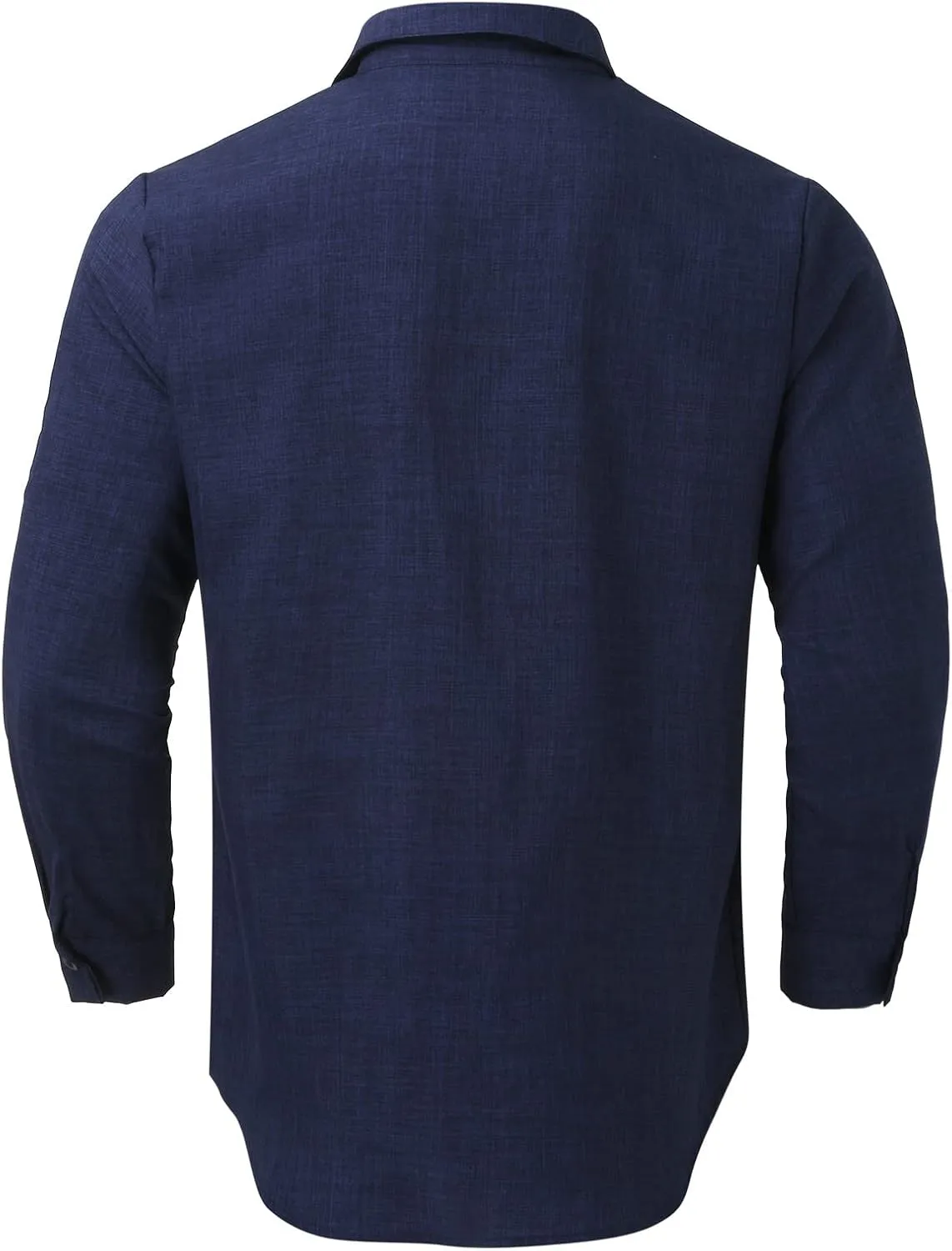 Long Sleeve Shirt Men Lapel Cotton Solid Color Pocket Long Sleeve Shirt Top Long Sleeve Shirt Mens Casual Shirts
