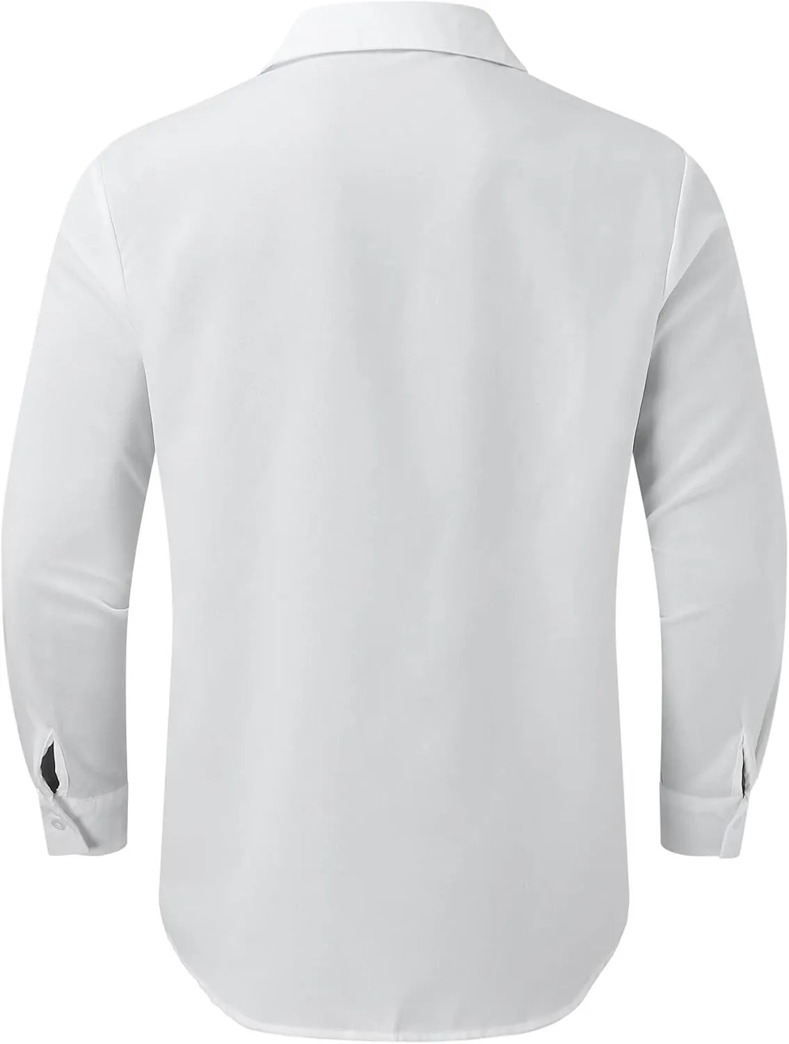 Long Sleeve Shirt Men Lapel Cotton Solid Color Pocket Long Sleeve Shirt Top Long Sleeve Shirt Mens Casual Shirts