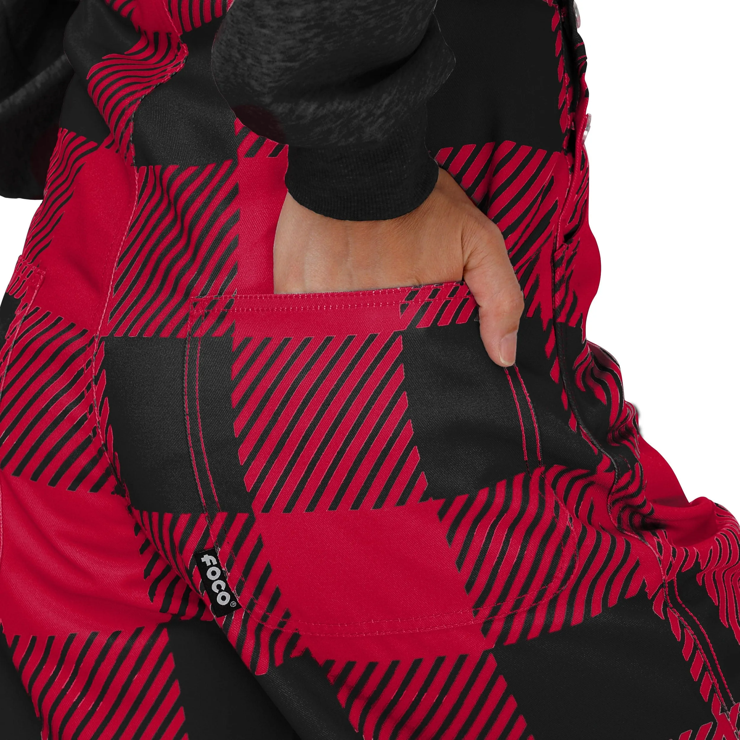 Louisville Cardinals NCAA Womens Plaid Bib Overalls