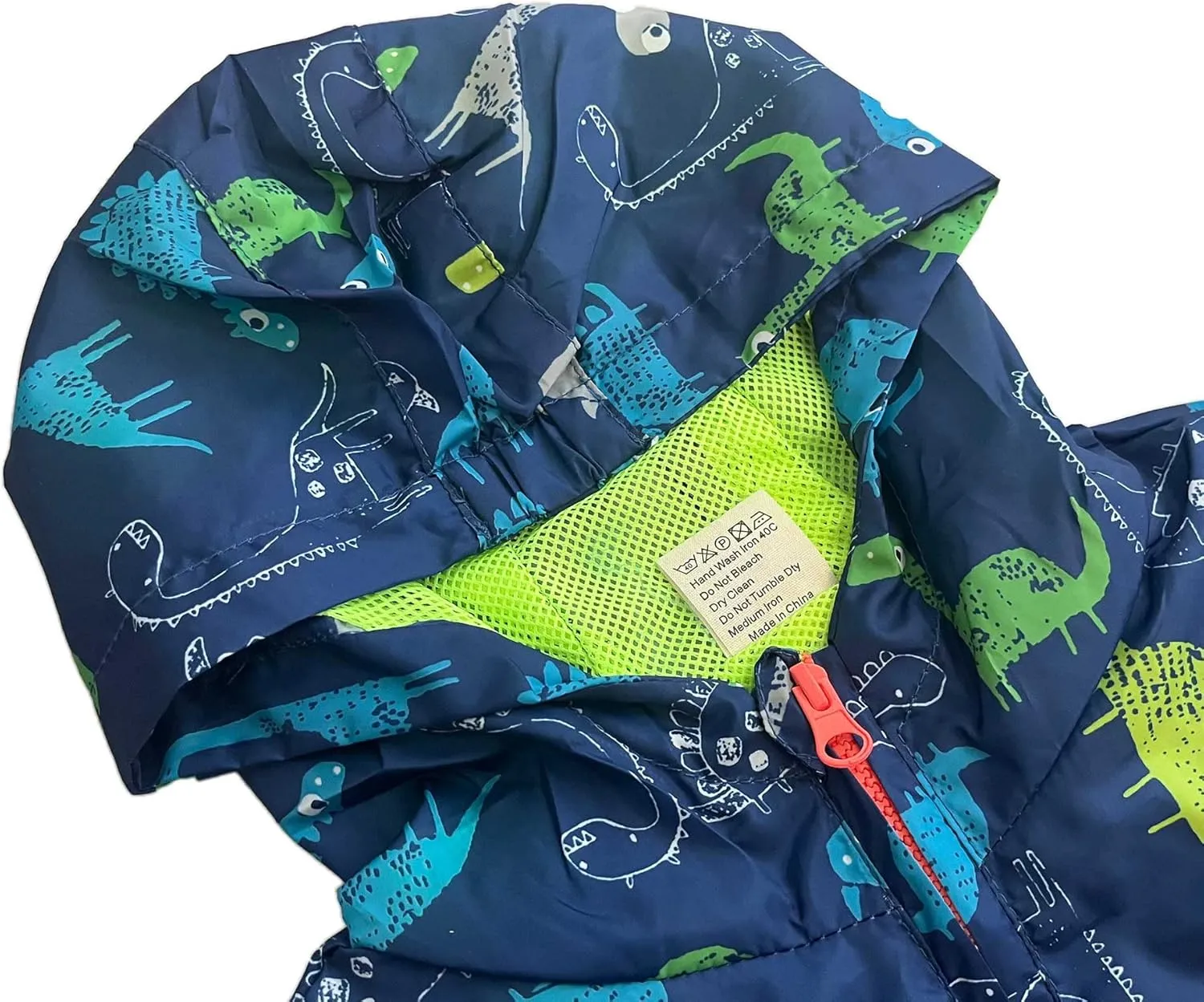 lymanchi Kids Baby Boy Dinosaur Hooded Zip Jackets Windbreaker Casual Outerwear