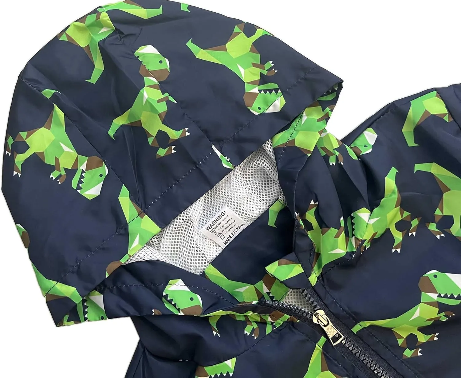 lymanchi Kids Baby Boy Dinosaur Hooded Zip Jackets Windbreaker Casual Outerwear