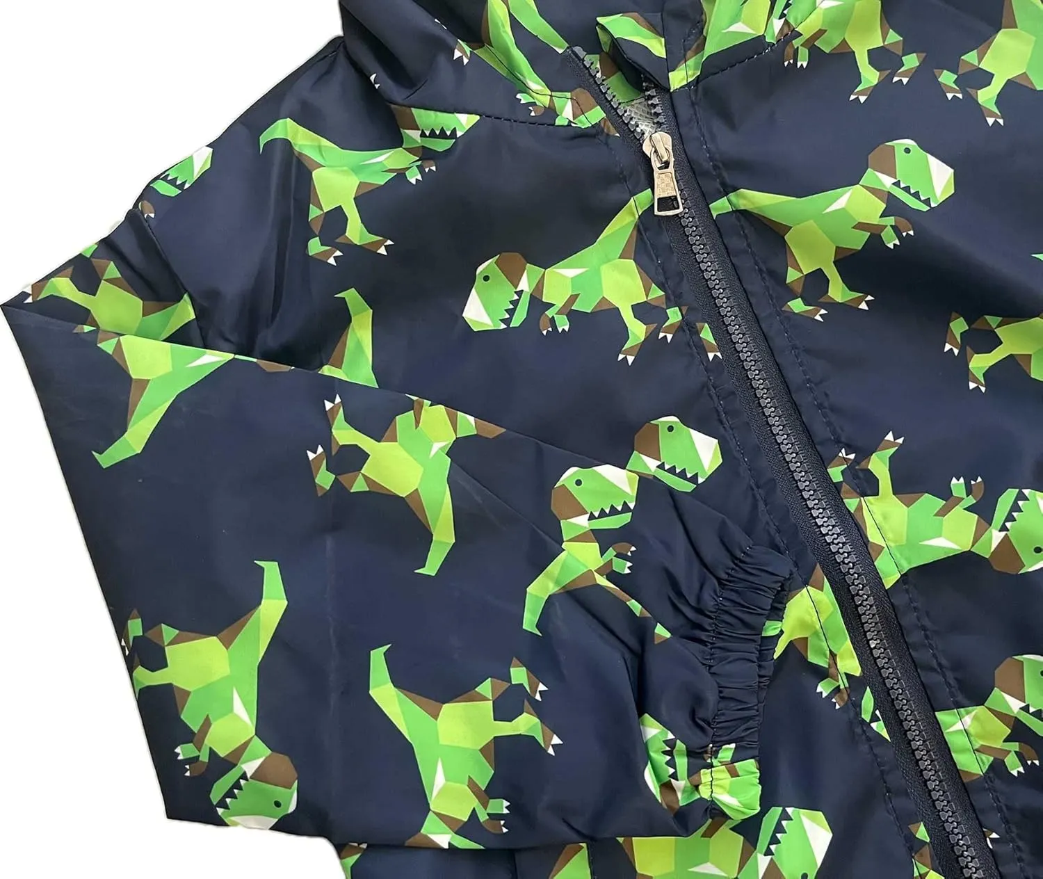 lymanchi Kids Baby Boy Dinosaur Hooded Zip Jackets Windbreaker Casual Outerwear