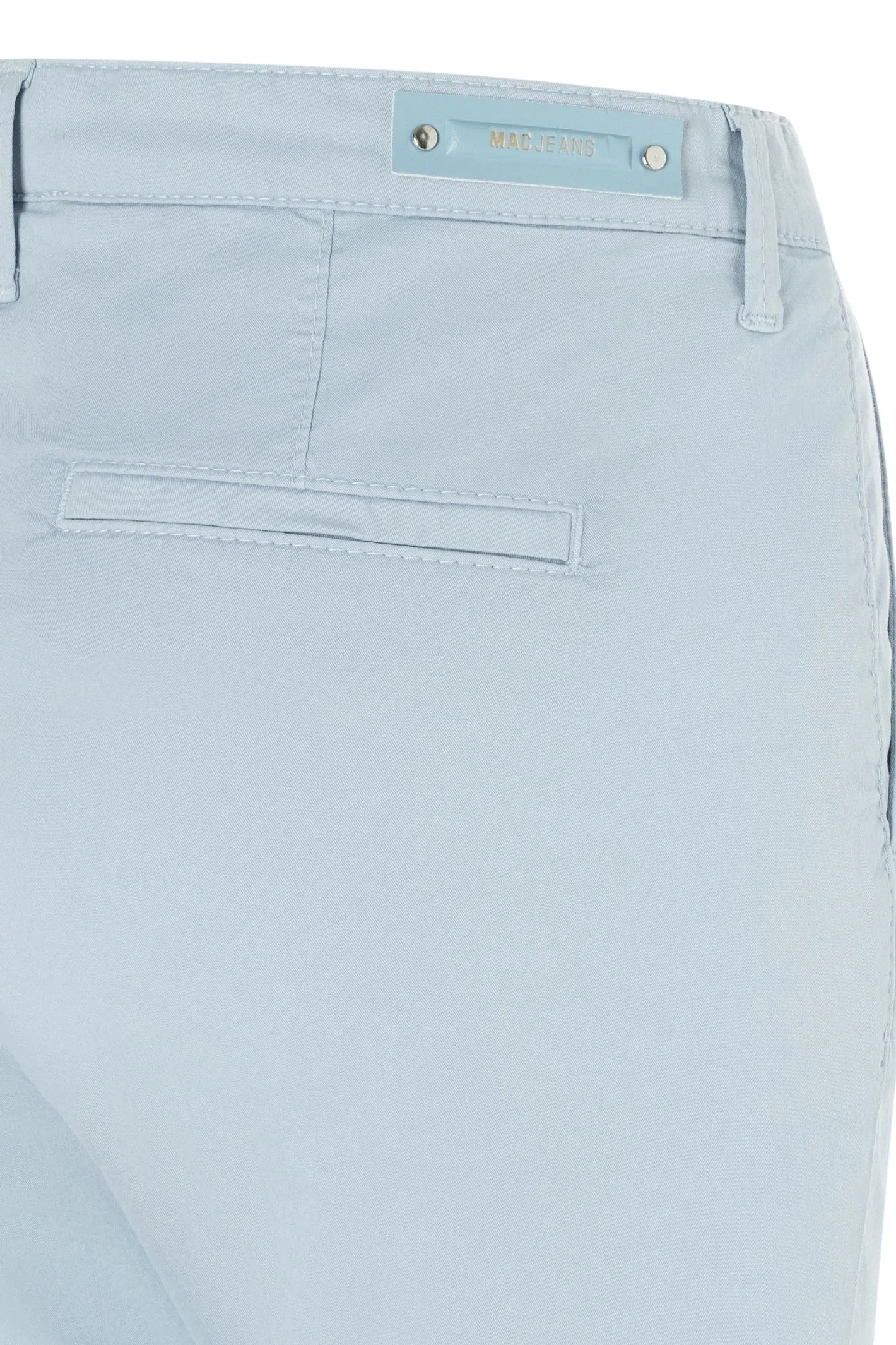 MAC Cotton Ice Blue Chino Turn Up 3075-00-0434-151R