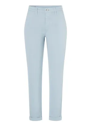 MAC Cotton Ice Blue Chino Turn Up 3075-00-0434-151R