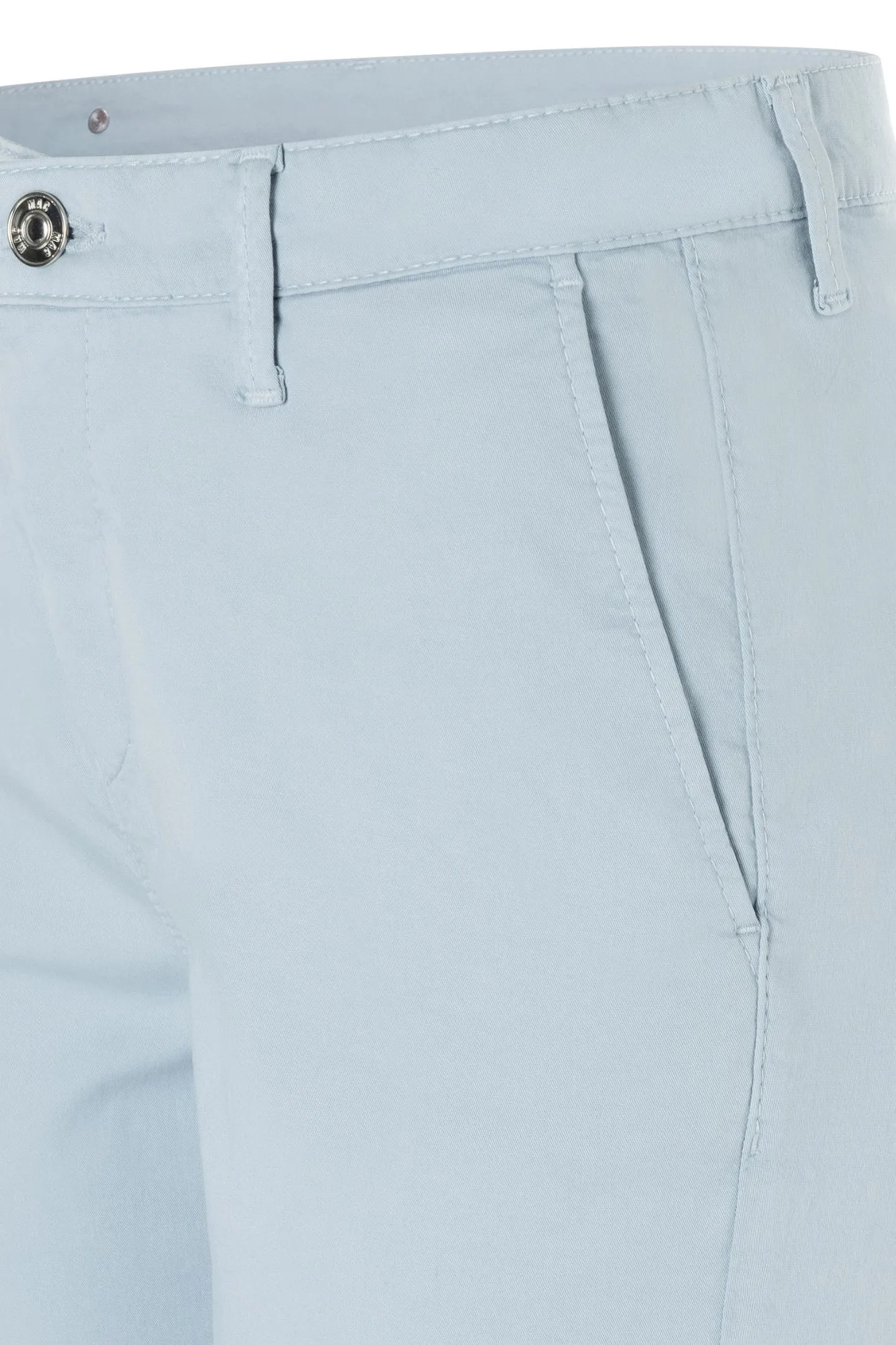 MAC Cotton Ice Blue Chino Turn Up 3075-00-0434-151R