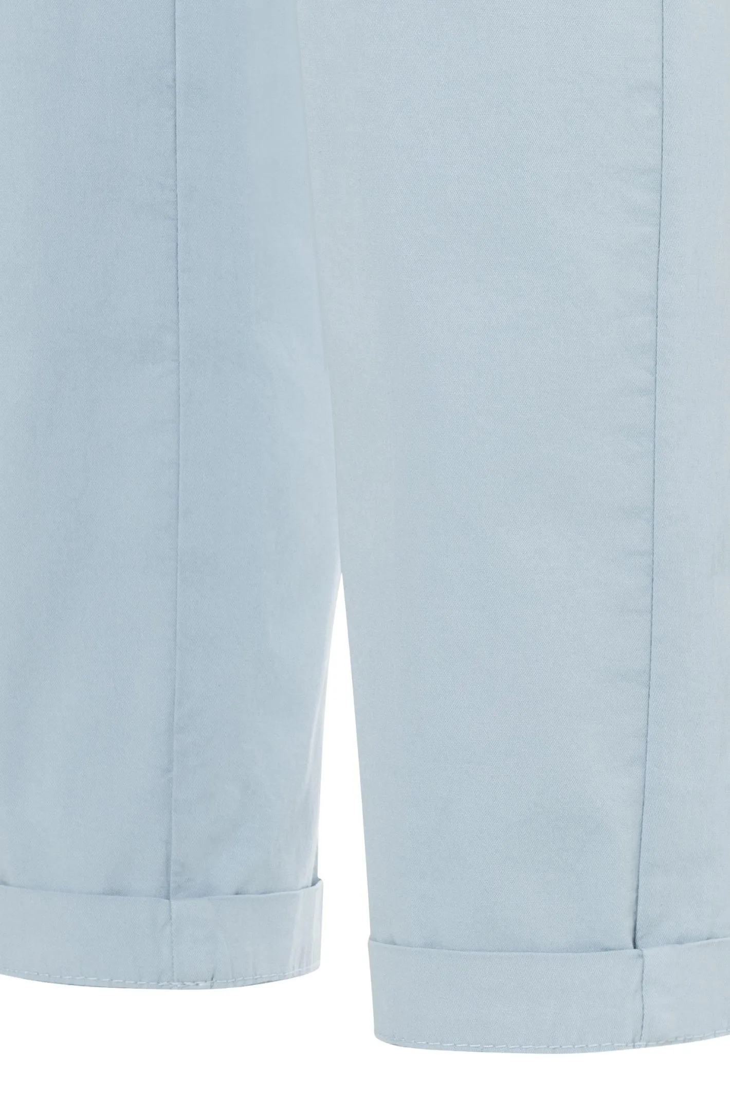 MAC Cotton Ice Blue Chino Turn Up 3075-00-0434-151R
