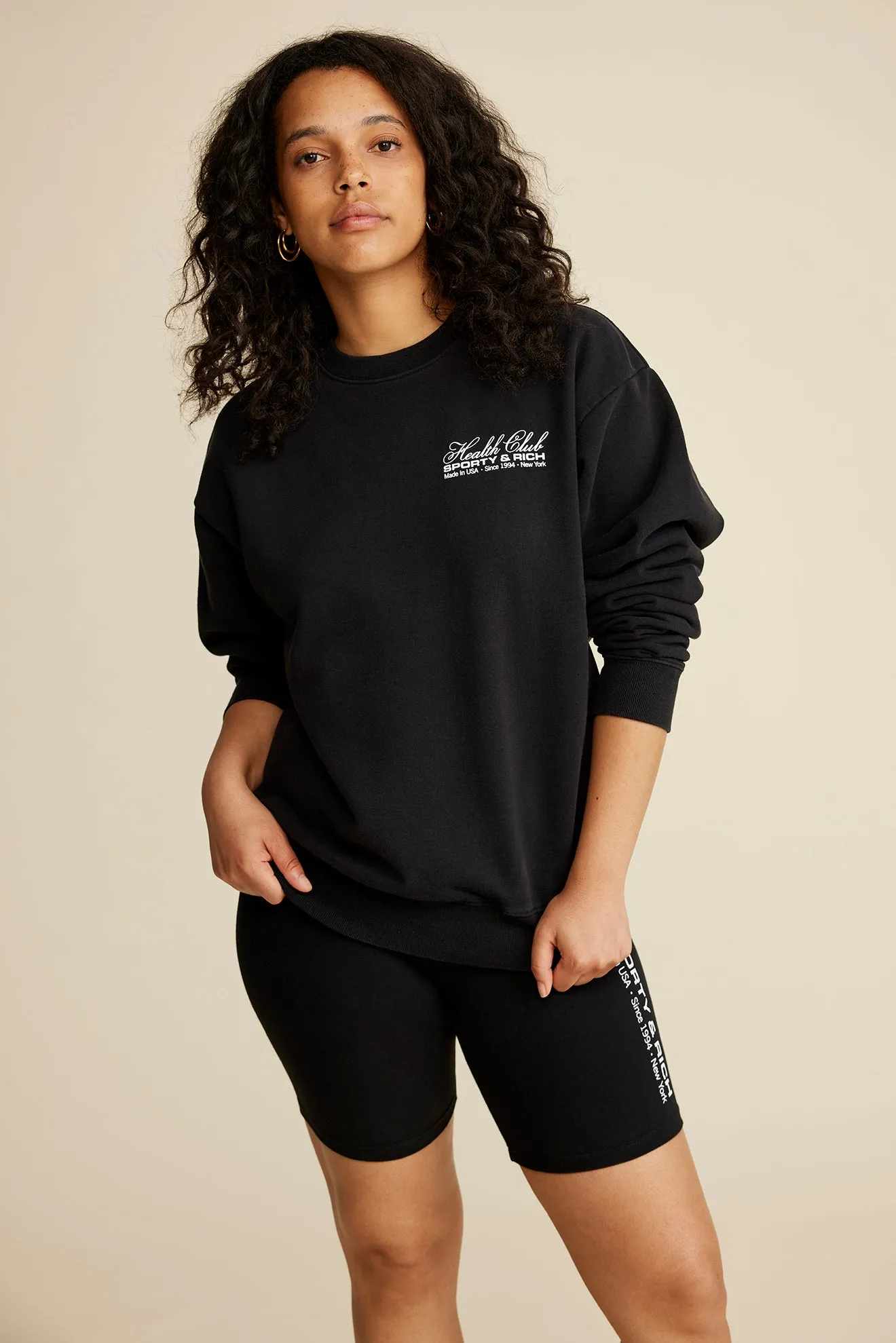 Made In USA Crewneck - Black/White