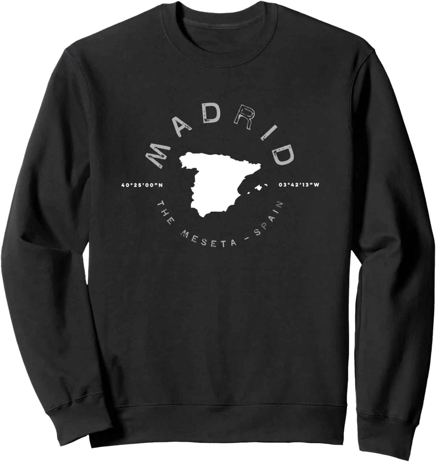 Madrid Spain Retro Vintage Graphic Sweatshirt