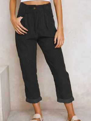 Maelys – Corduroy Trousers with Straight Legs