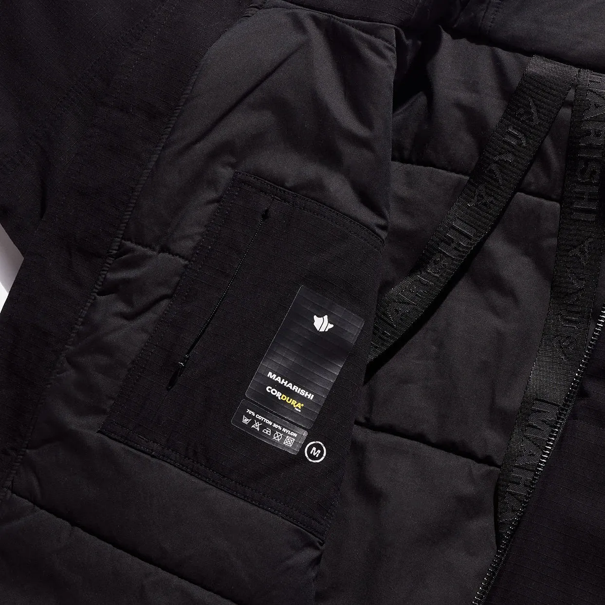 Maharishi Men Cordura NYCO WR Padded Parka Black
