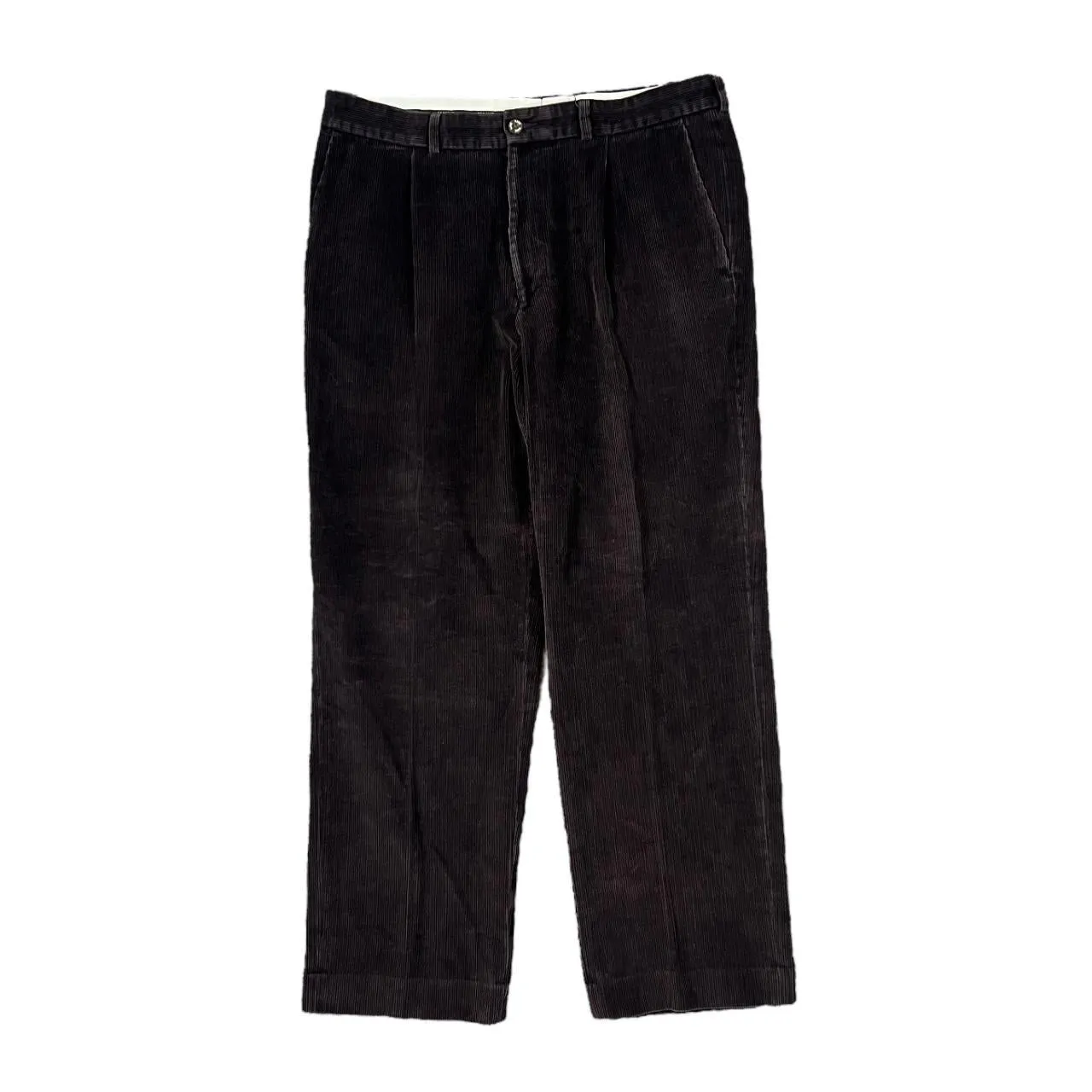 MAINE New England Classic Dark Brown Corduroy Cord Straight Leg Trousers